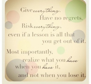 regrets